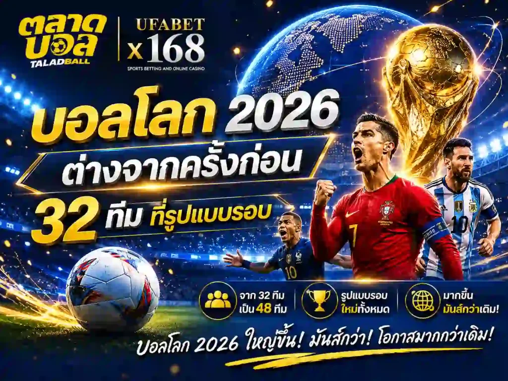 แทงบอลโลก 2026ก 2026 ต่างจากครั้งก่อน 32 ทีม